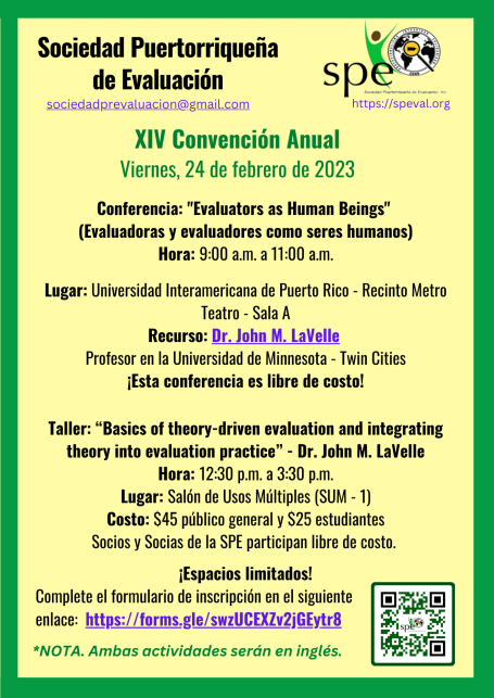 XIV Conferencia Anual SPE, viernes, 24 de febrero de 2023